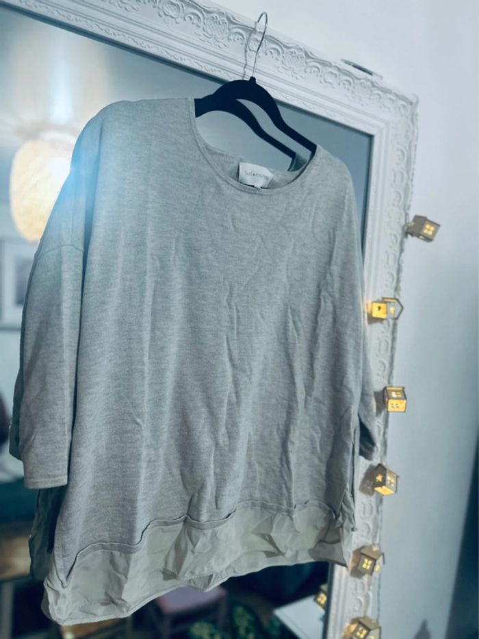 Jolie pull sud express en soie&cachemire taille 2
