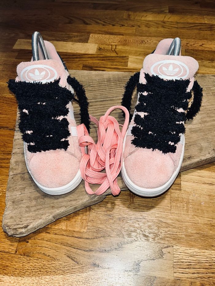 Adidas campus rose lacets fluffy - photo numéro 10