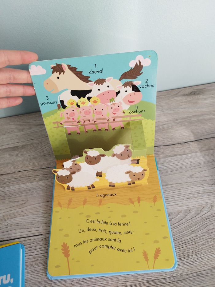 Livre pop-up un deux bêê meuh - photo numéro 6