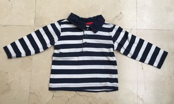 Polo rayé bébé C&A 6-9 mois