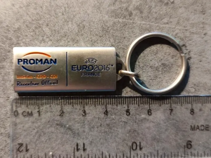 Porte clé collector en métal UEFA euro 2016 football Proman