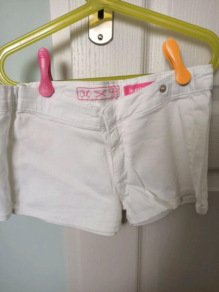 Short/jupe 7 ans blanc - photo numéro 2