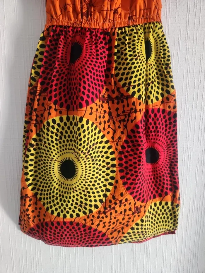 Robe tissu Wax artisanale 3 ans - photo numéro 5
