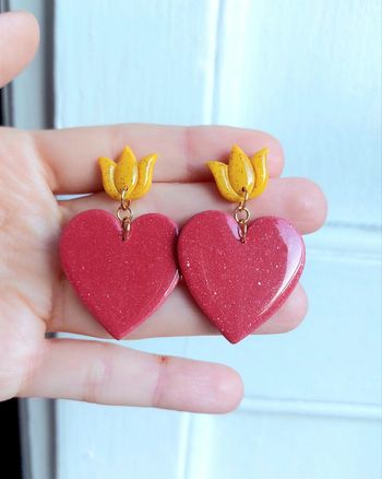 Boucles coeurs ex-voto