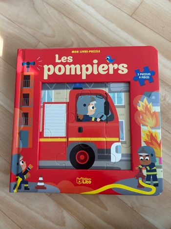 Livre Puzzle Pompier