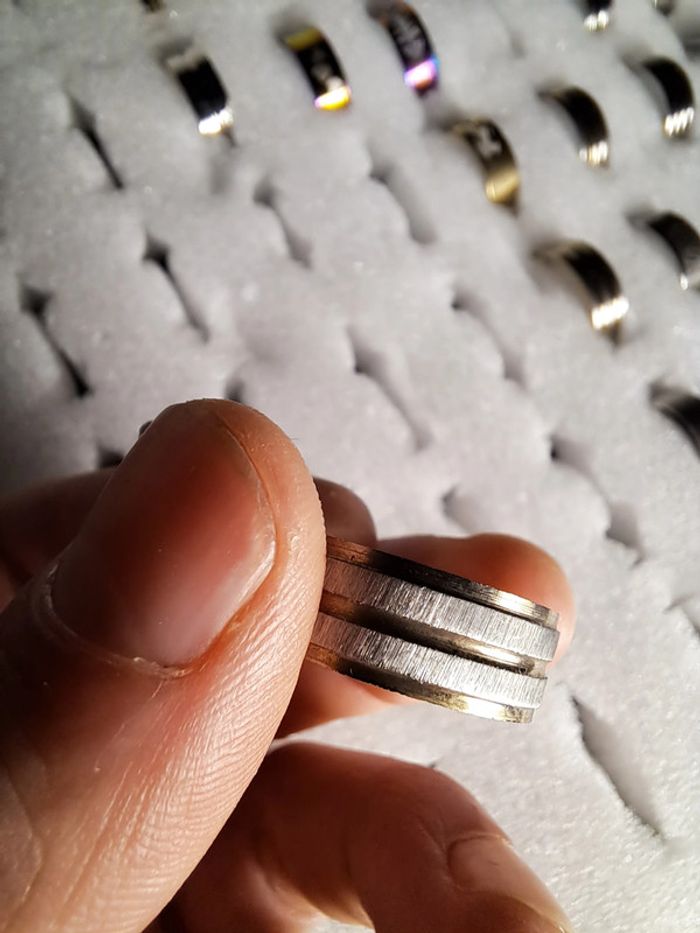 Bague acier inoxydable Granuleuse - photo numéro 3