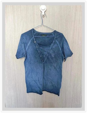 Zara – Tee-shirt homme – Taille S – Tons bleu/gris