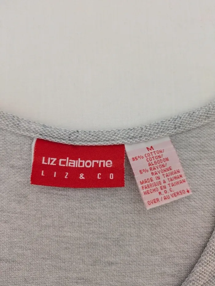 Robe d'été grise longue  - Liz Claiborne - taille M - photo numéro 3