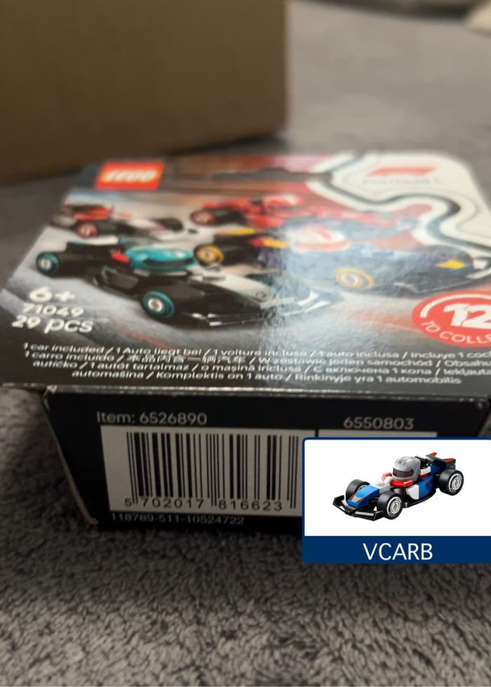 Lego 71049 Formule 1  VCARB