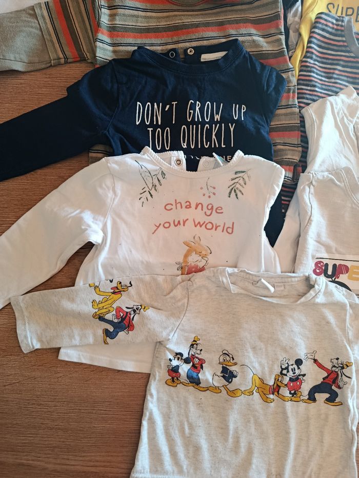 Lot teeshirt manches longues 18 mois - photo numéro 5