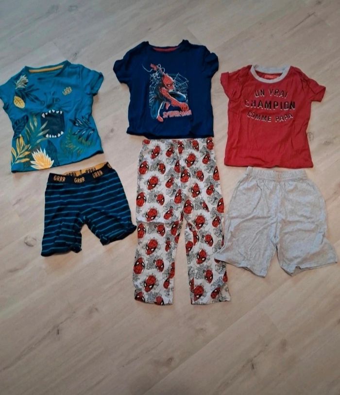 Lot de 3 pyjamas pyjashorts 2ans neufs