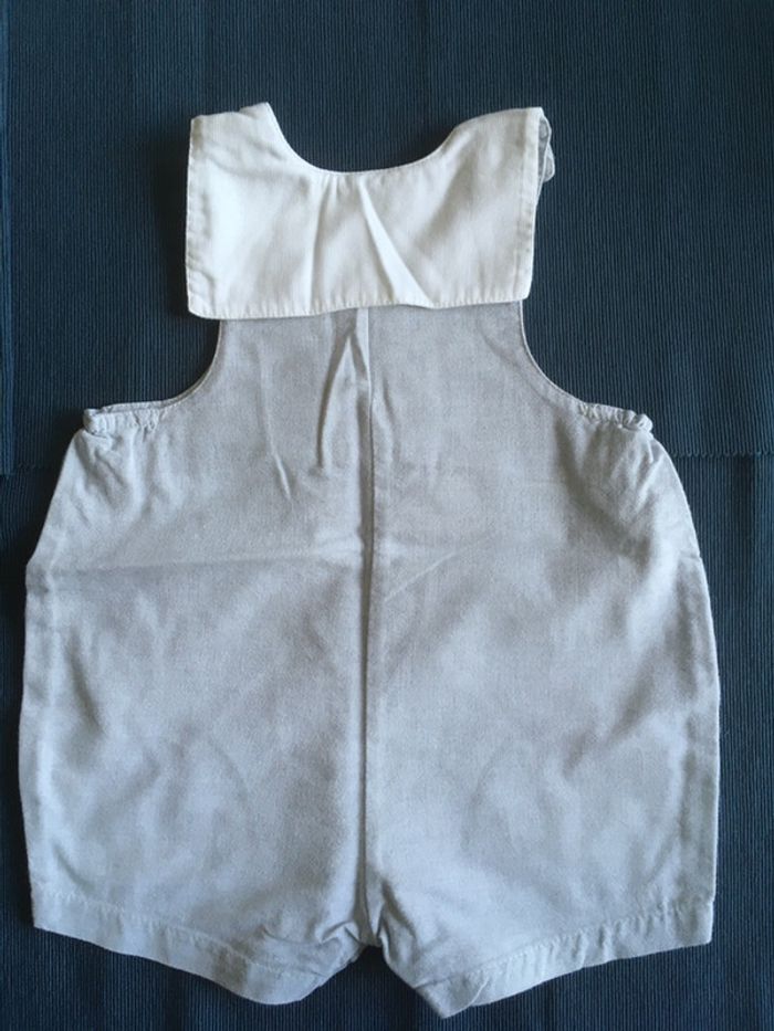 Combinaison/barboteuse grise et blanche 3 mois Bébé9 - photo numéro 3
