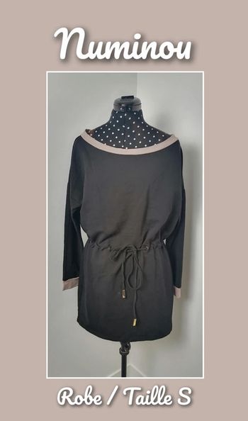 Robe courte noir et beige Taille S Numinou