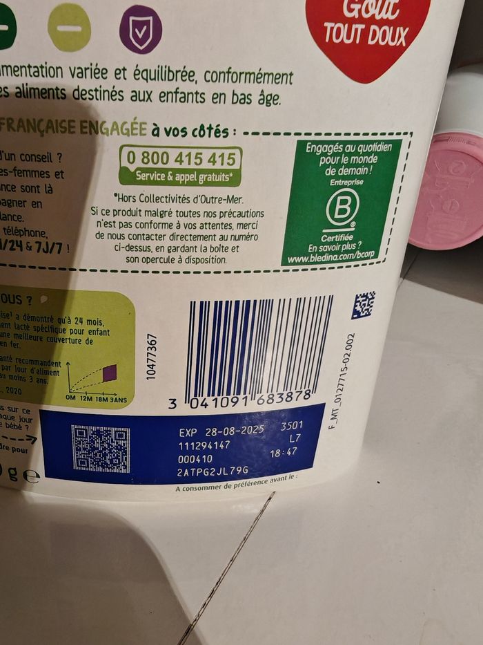 Lait poudre ble18/36 mois - photo numéro 2