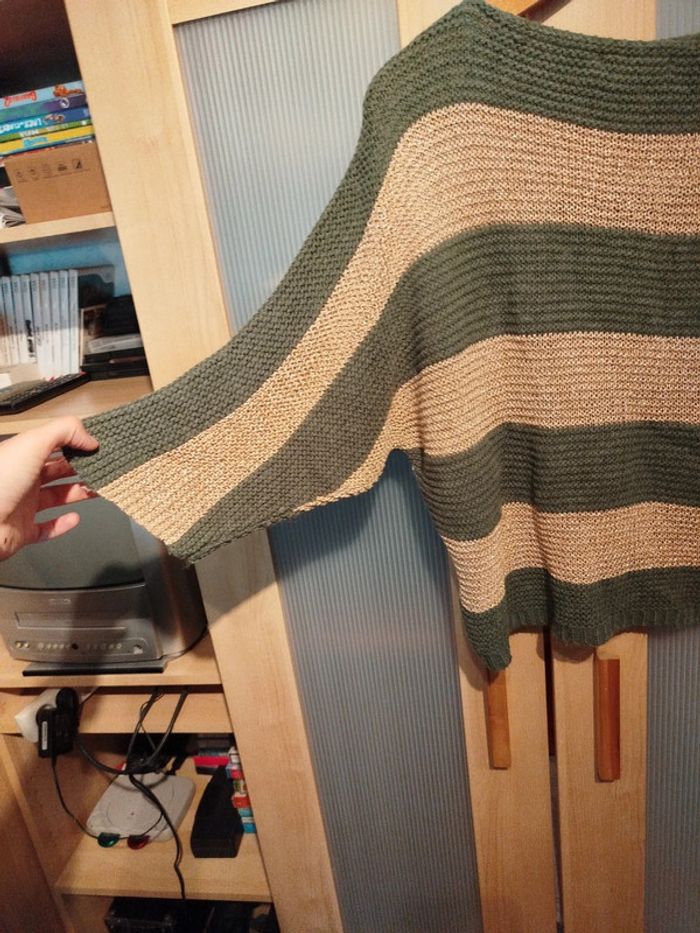 Pull maille manches 3/4 chauve-souris - photo numéro 4