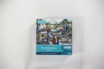 Puzzle 1000 pièces "The Garden Centre" par Laura Watkins, marque Falcon
