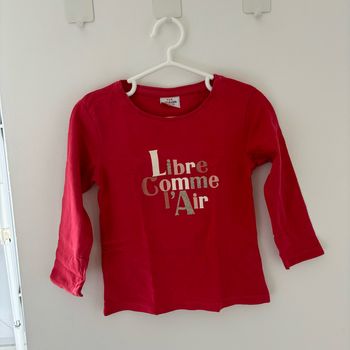 Tee-shirt rouge en coton