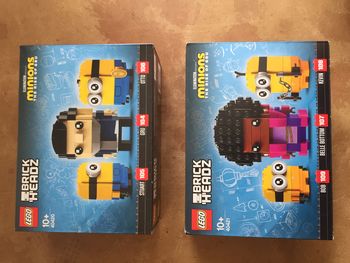 Neuf - Lego Brickheadz Minions - 40420, 40421 - Gru, Stuart et Otto - Belle Bottom, Bob and Kevin