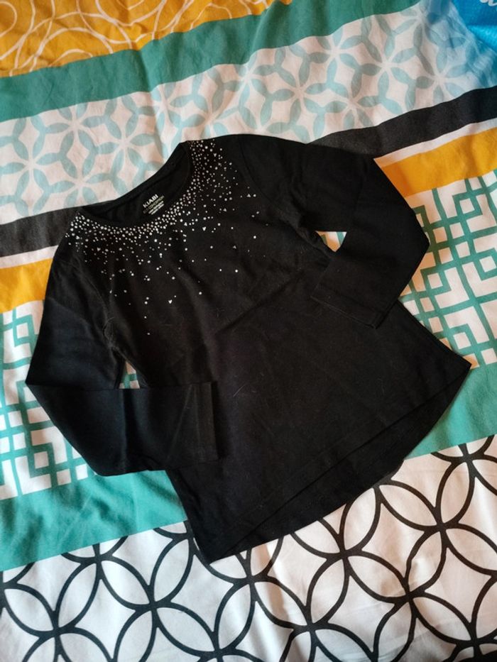 T-shirt manches longues noir - photo numéro 3