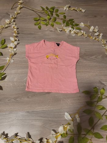 T shirt rose fille kiabi 24 mois