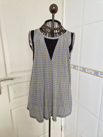 Débardeur à motifs gris femme collection u taille M/38