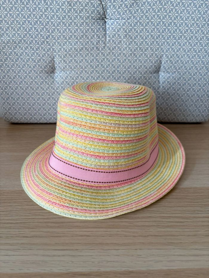 Chapeau "Effet Paille" Multicolore