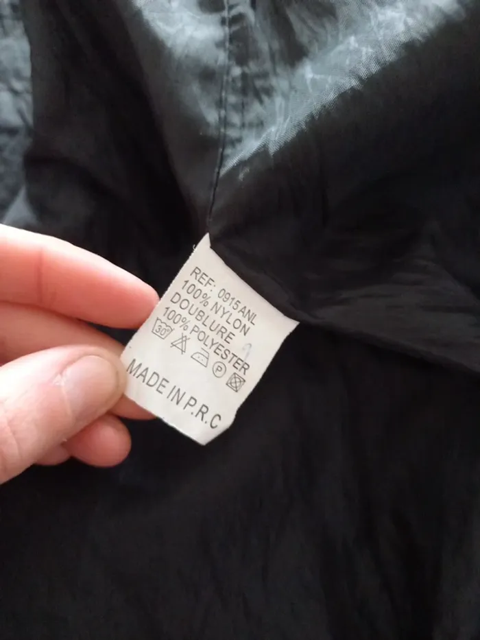 Long manteau noir femme T44 - photo numéro 20