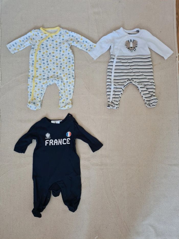 Lot 3 pijama coton 3mois