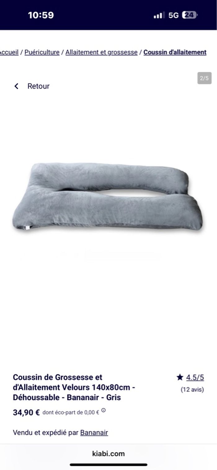 Coussin de grossesse