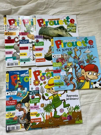 Lot magazines enfant – Pirouette Le mag des p’tits malins – parfait état