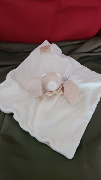 Doudou plat Ours Moulin Roty - Marron