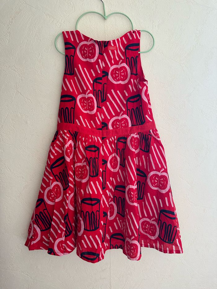 Robe rouge sans manches en coton imprimée fille 8 ans Catimini - photo numéro 6
