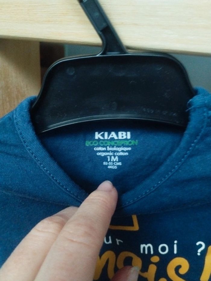 Lot de 2 hauts manches longues bébé garçon taille 1 mois - photo numéro 2