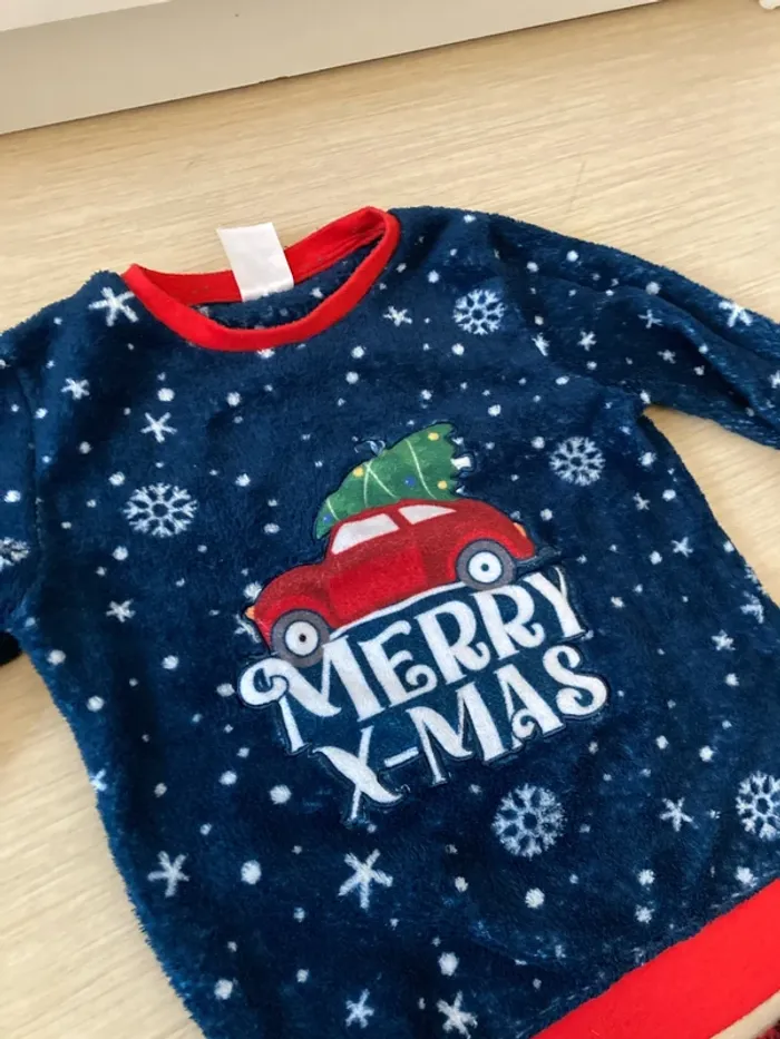 Pyjama de Noël tout doux et chaud 6 ans - photo numéro 2