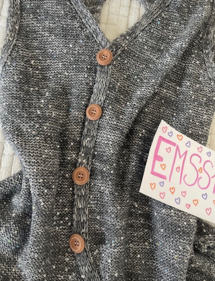 Gilet en laine à Pailette - photo numéro 2