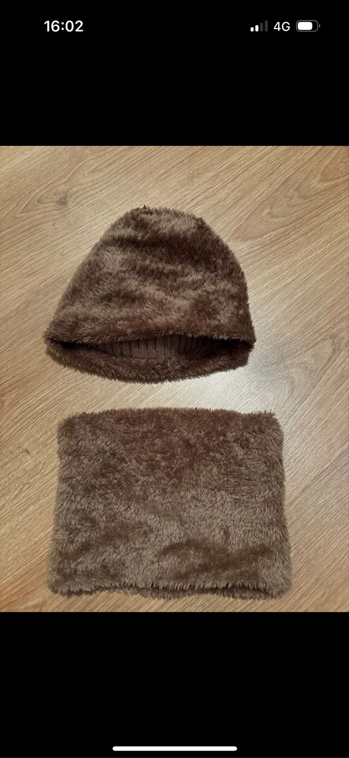 Ensemble bonnet - tour de cou chaud neuf - photo numéro 2