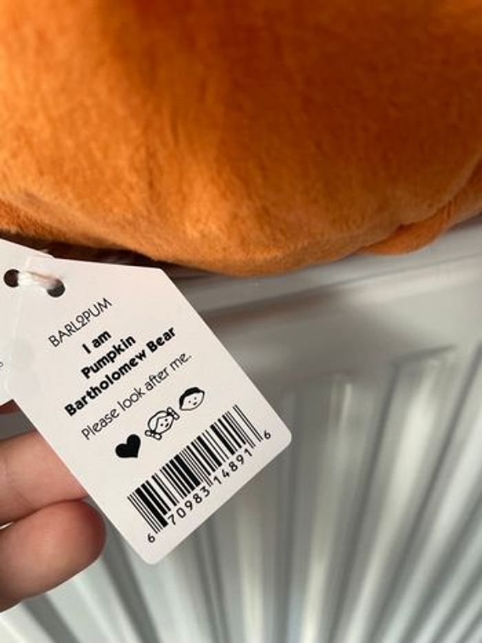 Peluche jellycat Ours Bartholomew Citrouilles 🎃 - photo numéro 2