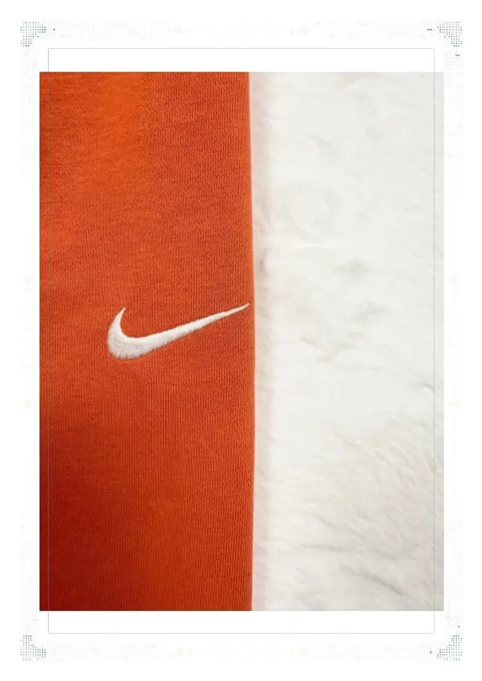 Nike pantalon taille haute coupe large orange femme taille XS coton - photo numéro 4