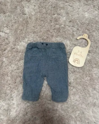 Pantalon bleu chiné