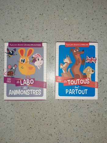 2 jeux multiplication - anglais ce1 ce2