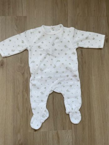 Pyjama Kiabi blanc 3 mois