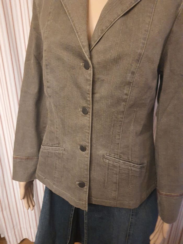 Veste en Jeans noir chiné Mayerline be/fr 38 - photo numéro 4
