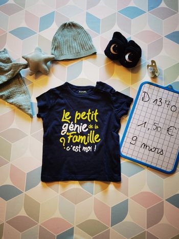 D1370 - tee-shirt garçon 9 mois