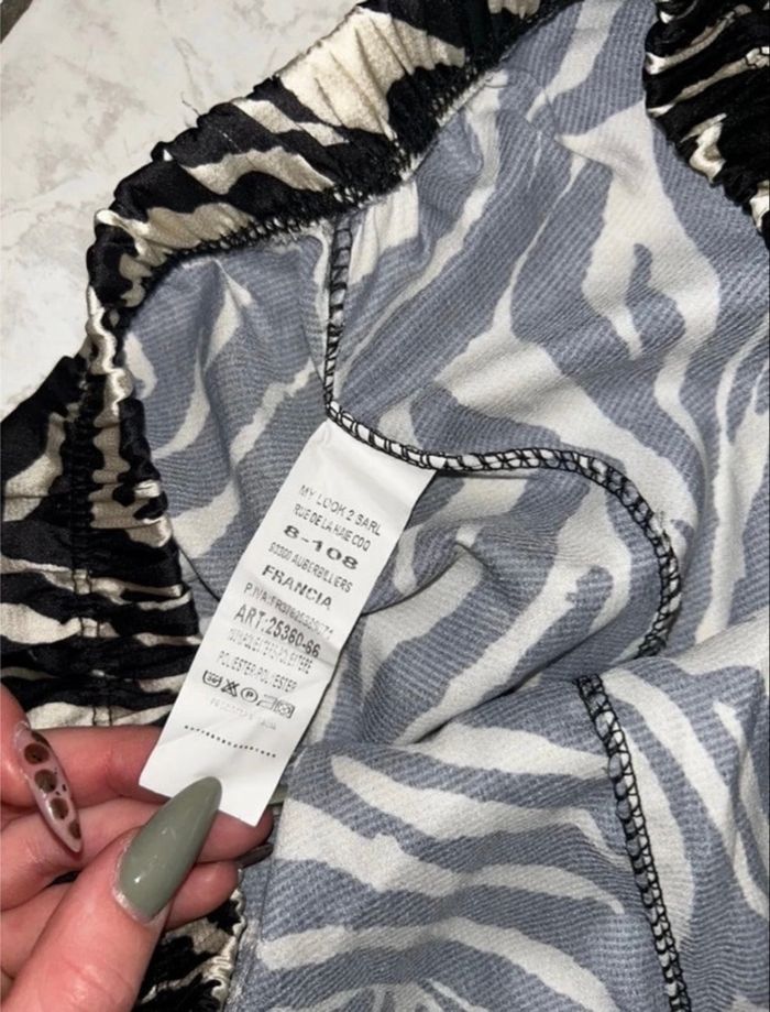 Pantalon fluide à motif zèbre – Taille unique - Très bon état - photo numéro 4