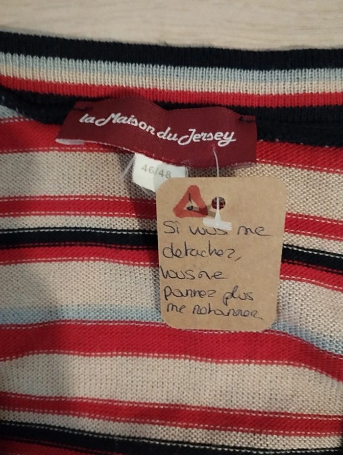 Pull manches courtes La maison du Jersey taille 46/48 - photo numéro 8