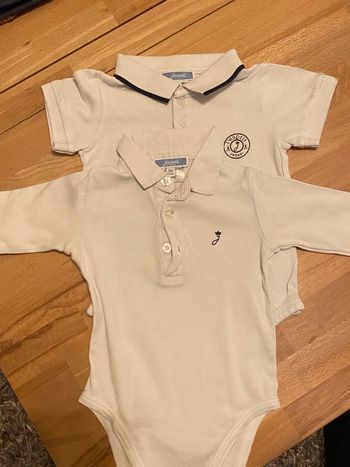 Lot de 2 bodies jacadi 6 mois