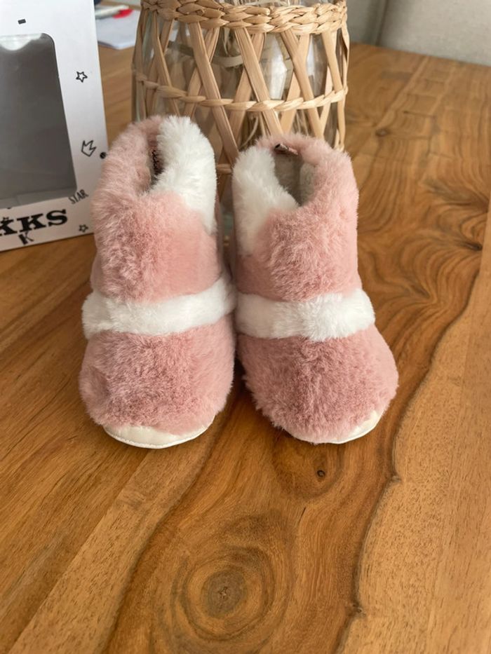 Bottes fourrees IKKS 19/20 roses et blanches - photo numéro 3