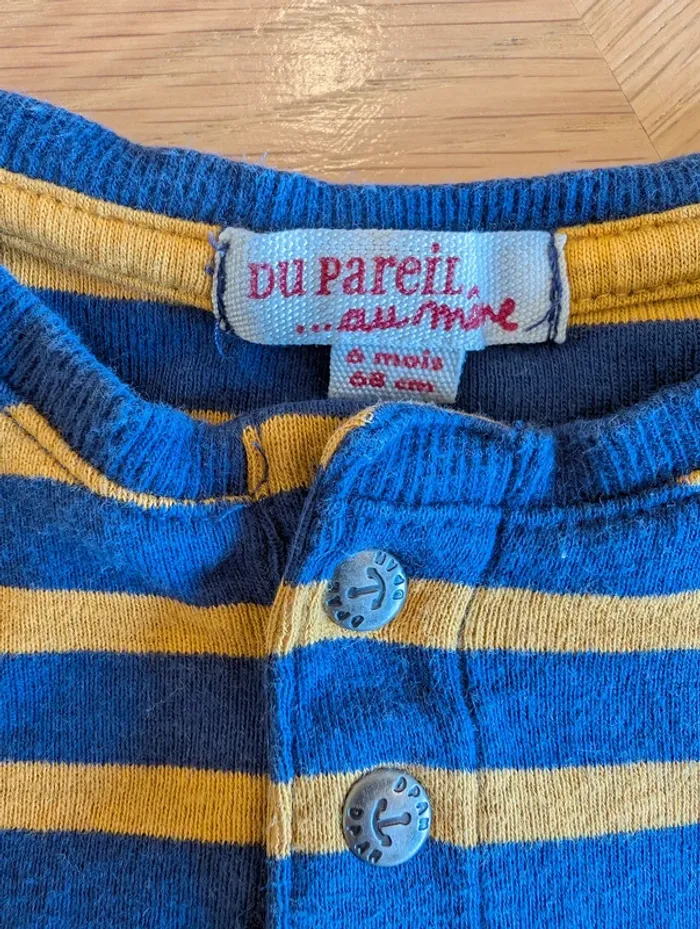 Lot de 2 bodies - Taille : 6 mois - photo numéro 4
