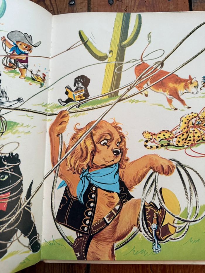 Grands albums Hachette livre rare ancien blanc Caroline au Ranch Pierre Probst - photo numéro 5