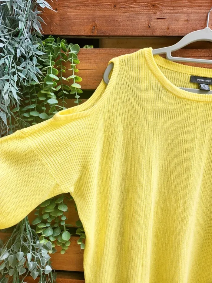 Pull jaune épaules dénudées – Primark - photo numéro 3